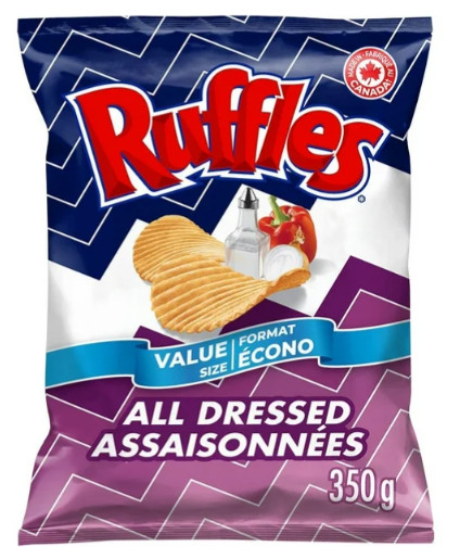 Ruffles All Dressed Flavored Potato Chips, 350g gallery