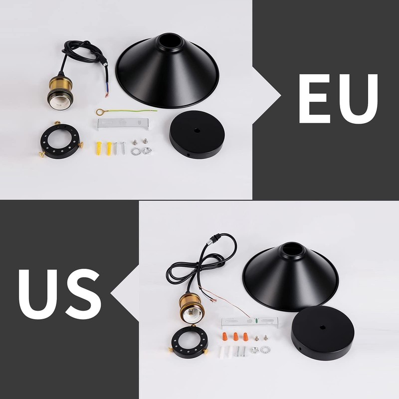 2 Pack Hanging Pendant Ceiling Light Fixture Home Bar Kitchen Island Lighting US gallery