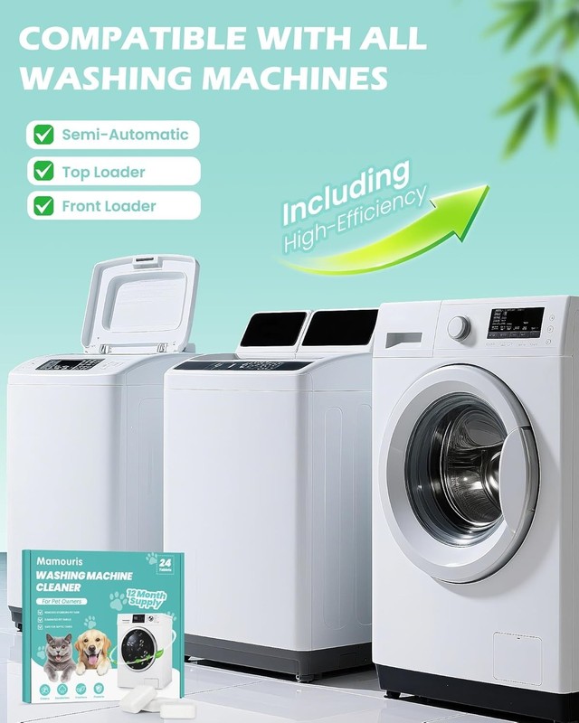 Uproot Clean Washing Machine Cleaner Tablets - 24 Pack for a 12 Month Supply. Fo gallery