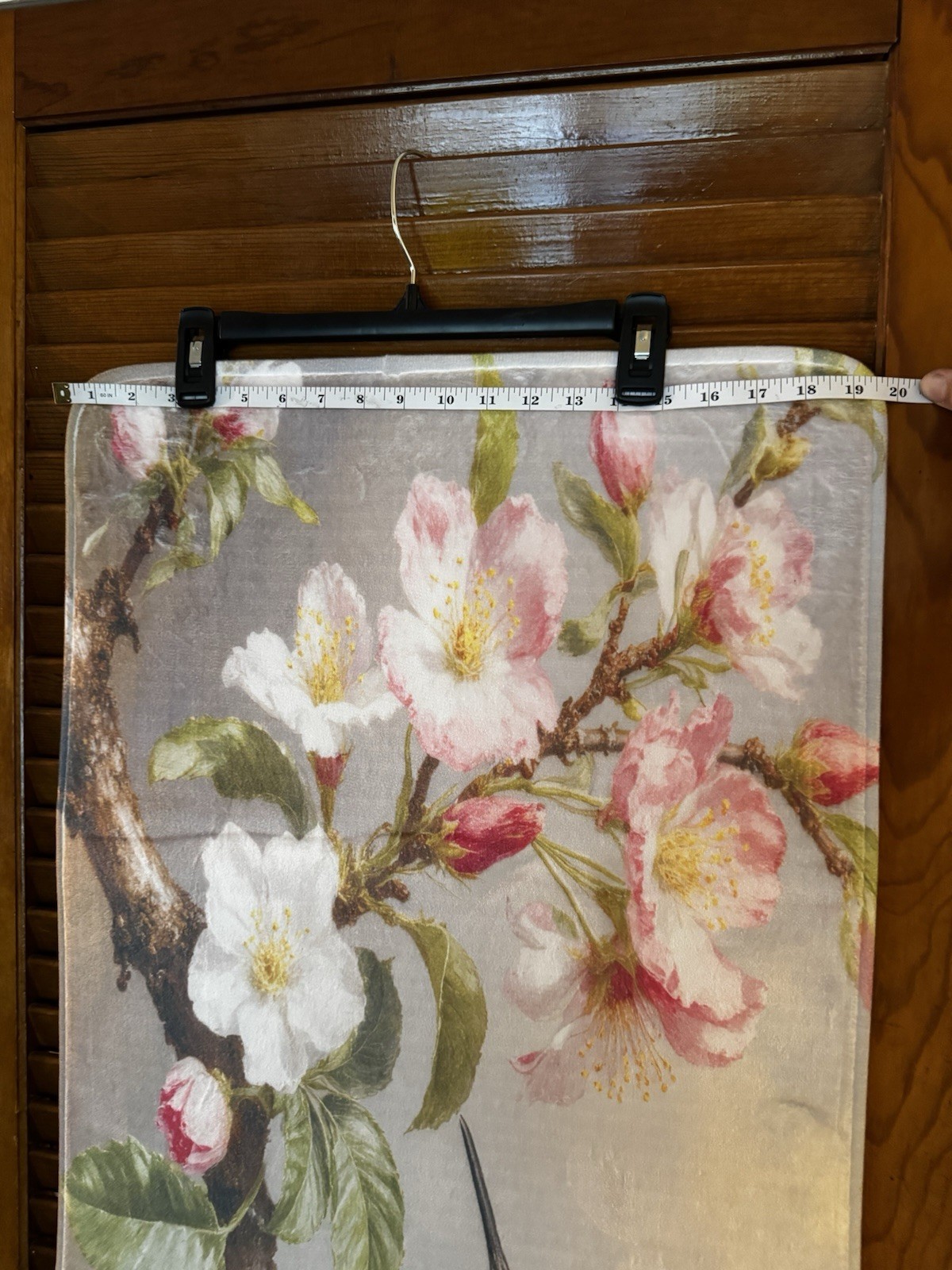 Floral & Hummingbird Decorative floor mat, Multicolor, Approx20x47 in. gallery