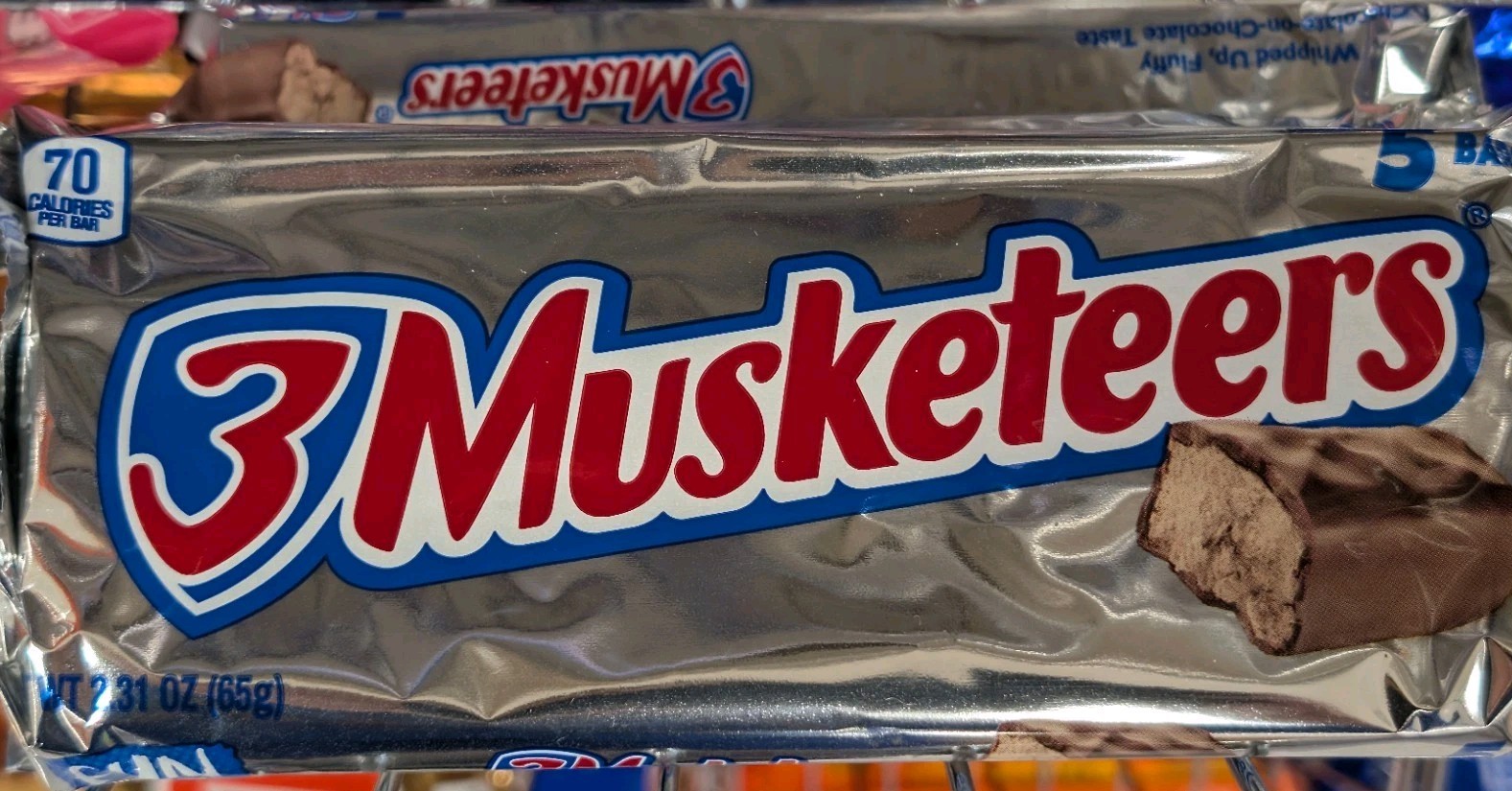 3 Musketeers Milk Chocolate Candy Bar Multi-Pack 5 Candy Bars 3 Musketeer 2.3 Oz gallery