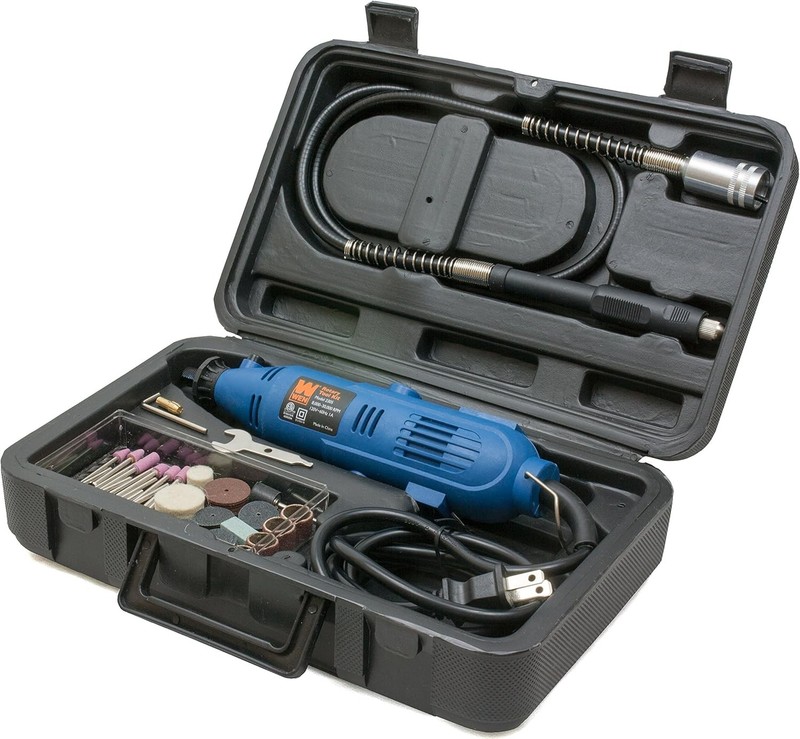 WEN Variable Speed Rotary Tool Kit Dremel Rotary Grinder Cutter with Flex Shaft gallery