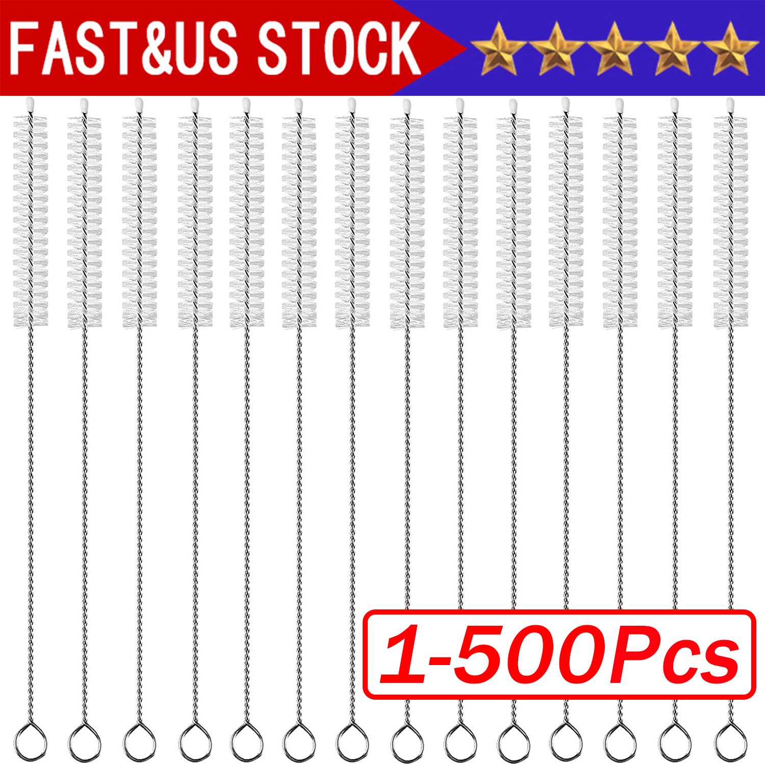 Nylon Straw Cleaner Cleaning Small Brush For Drinking Pipe Tube Baby Milk Bottle gallery