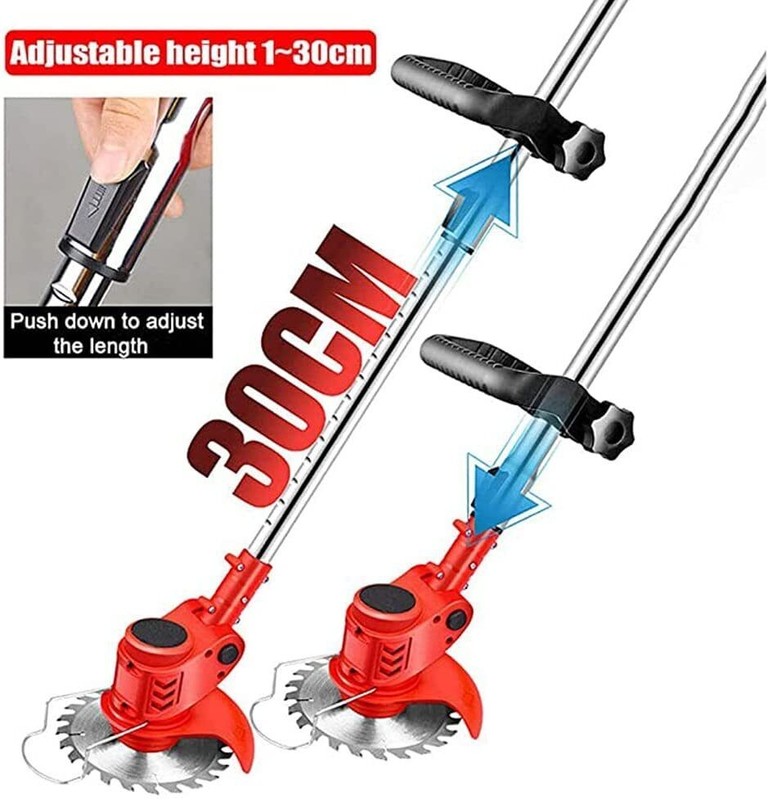 Electric Cordless Grass String Trimmer Lawn Edger Weed Wacker Cutter + 2 Battery gallery