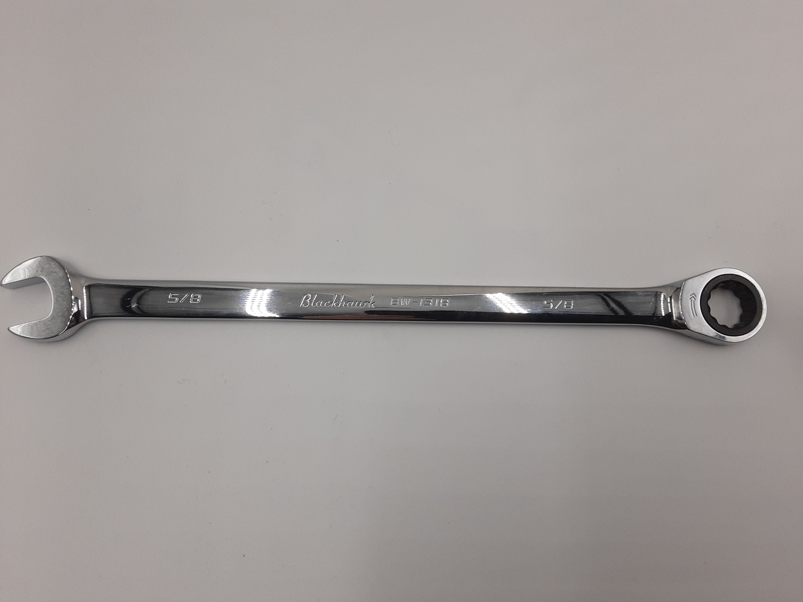 Blackhawk Full Polish XL Combination Non-Reversible Ratcheting Wrench - BULK - 5 gallery
