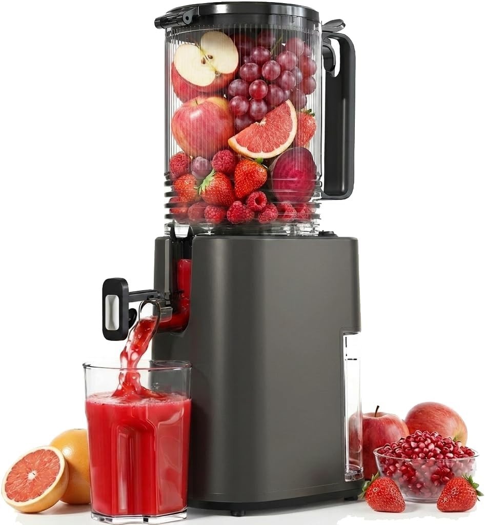 Cold Press Juicer,Slow Masticating Juicer Machines with 5.5" Large Feed Chute fo gallery