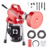 VEVOR Drain Cleaner Machine 120/66ftx6/5/5/8in Sectional Snake Auger Manual Feed gallery