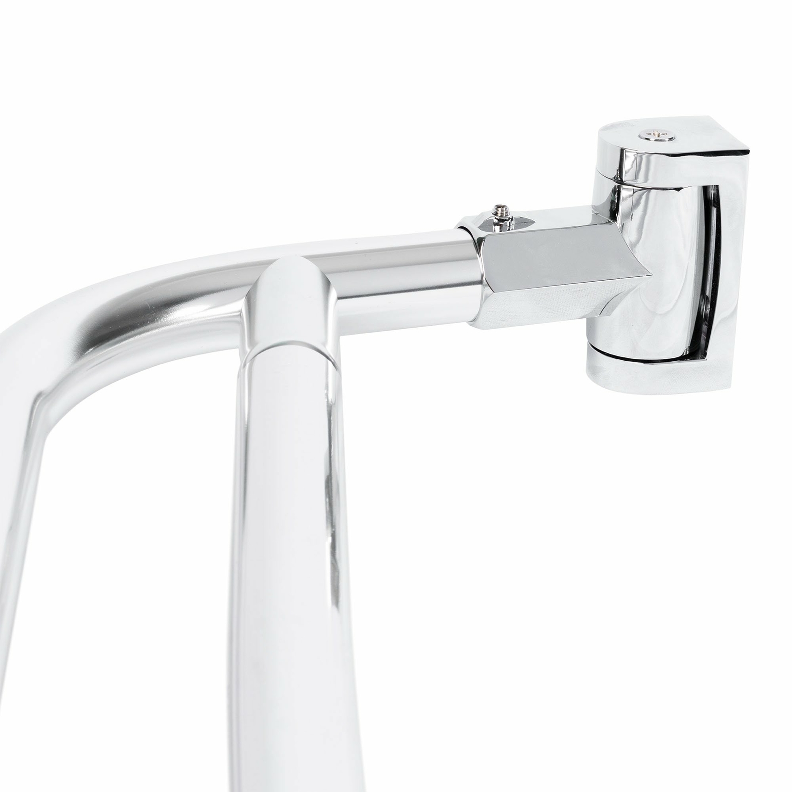 Double Curved Shower Rod Adjustable from 44 in. to 70 in. - Chrome Finish gallery