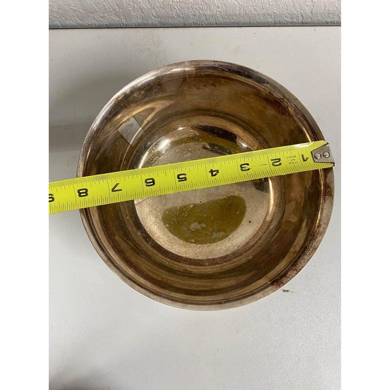 Beautiful 8” Shiny Smooth Silver Bowl Table Decoration gallery