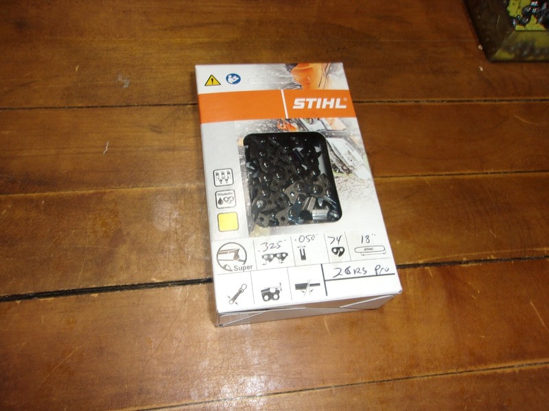 Stihl OEM 18" Full Chisel Chain .325" .050" 74 DL 23RS-74 3690-000-0074 #GM-A9B1 gallery