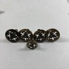 Jaybee Mid Century Drawer Pulls Knobs 1960 1.5" & 1/2” Antique Gold Metal 5pc gallery