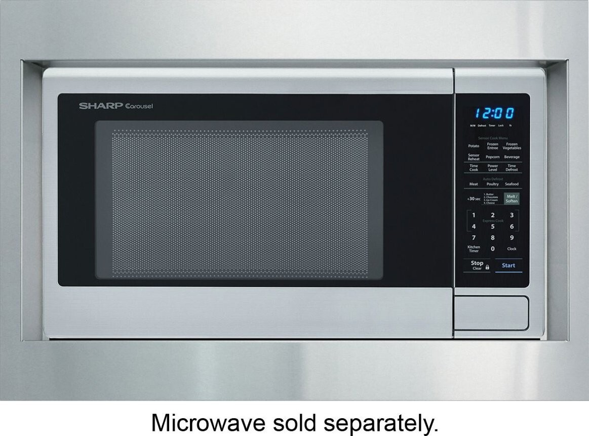 Sharp 27" Stainless Steel Built-in Microwave Oven Trim Kit No. RK56S27F OEM gallery