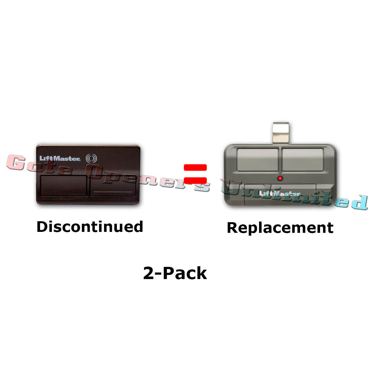 Liftmaster 372LM 2-Pack Security+ Garage Opener Remote Replaced by 892LT Remote gallery
