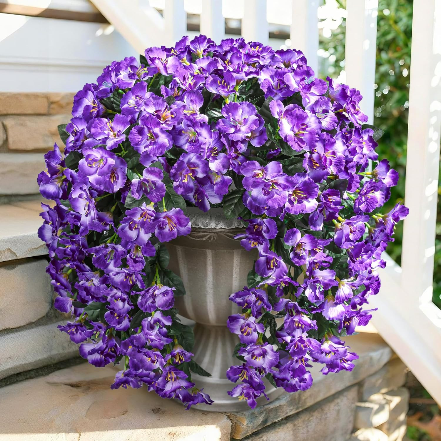 Ivydale Hibiscus Artificial Fake Hanging Flowers Plants for Outdoor Spring Decor gallery