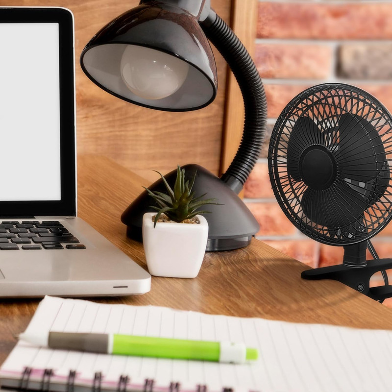 6 INCH - 2 Speed - Adjustable Tilt, Whisper Quiet Operation Clip-On-Fan with 5.5 gallery