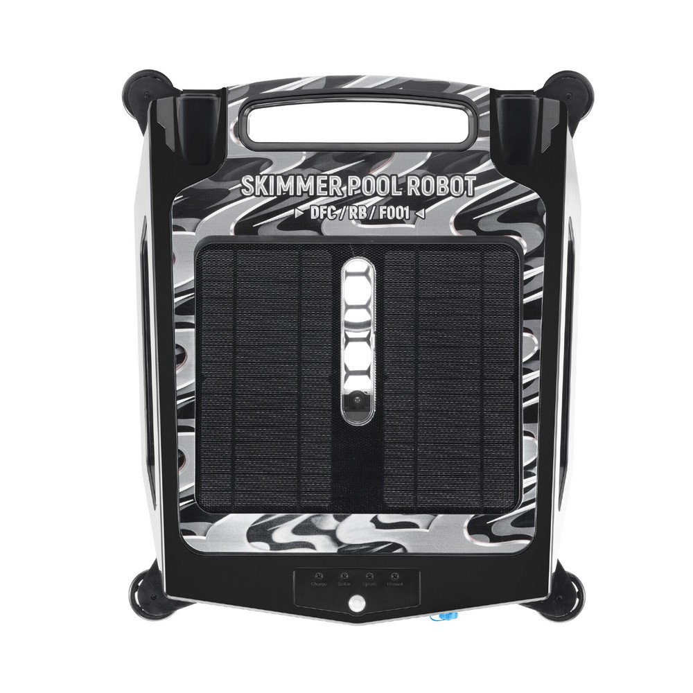 Solar Powered Automatic Robotic Pool Skimmer Cordless Pool Surface Cleaner