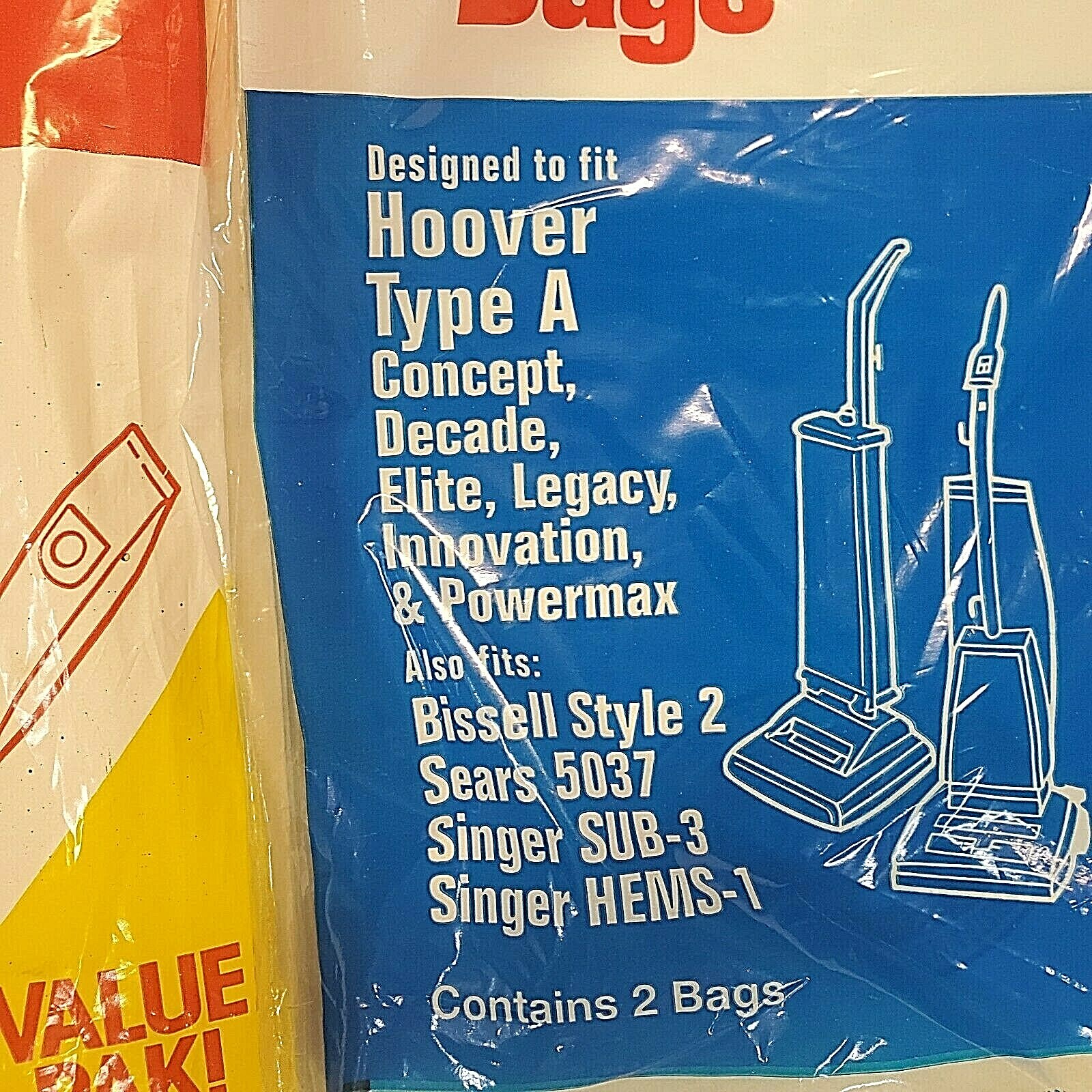 HOOVER TOP FILL TYPE A STYLE 520 VACUUM CLEANER BAGS 7 BAGS 1 PACK OPEN MISSING1 gallery