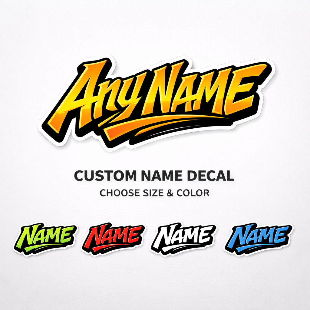 Custom Name Sticker Graffiti Personalized Decal Any Name Car Laptop gallery