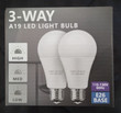 ONE 3-WAY A19 LED LIGHT BULB E26 BAS 110-130V - HIGH, MEDIUM AND LOW gallery