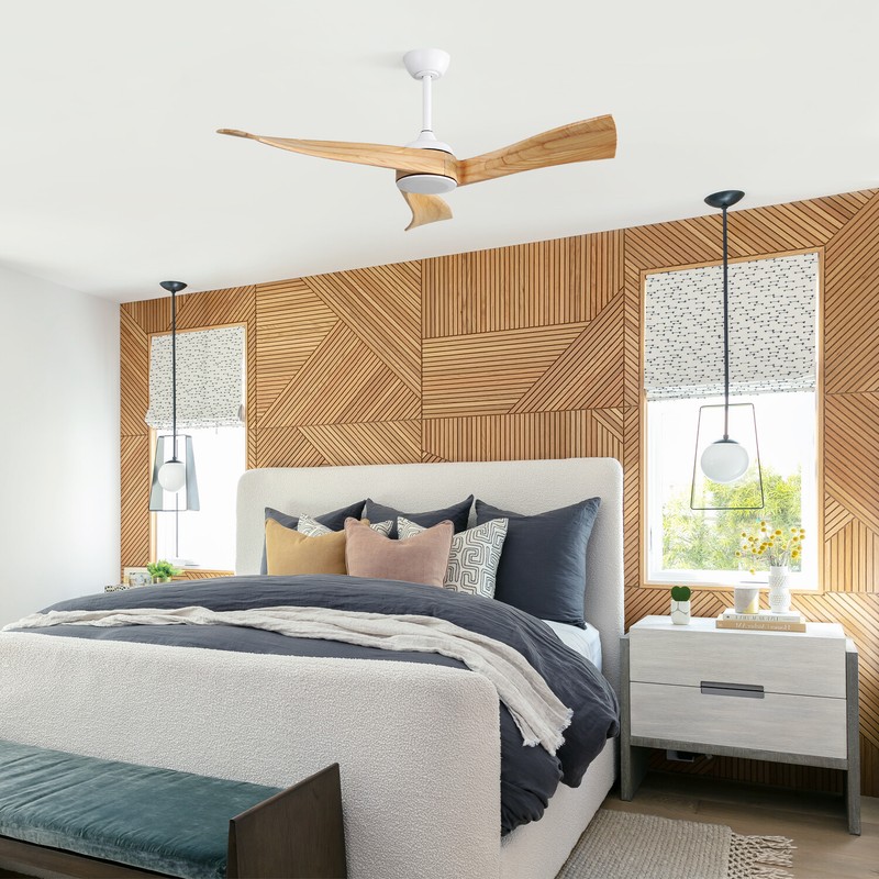 52in Low Noise Ceiling Fan without Light Quiet DC Motor/Remote Control/ CFN 4700 gallery