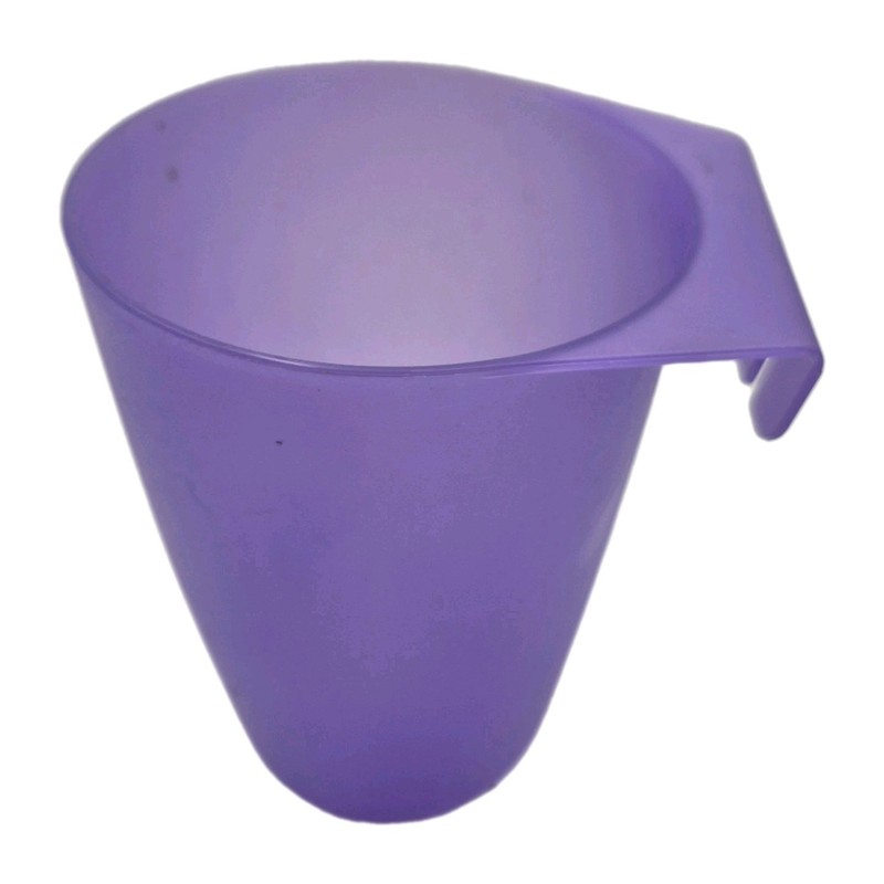 Three IKEA Bygel Hanging Storage Cups Blue Purple Teal 4.5" Tall gallery