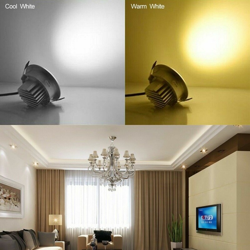 40/20pcs 3W Downlight LED Spotlight Recessed Panel Ceiling Light Lamp 85V-265V gallery