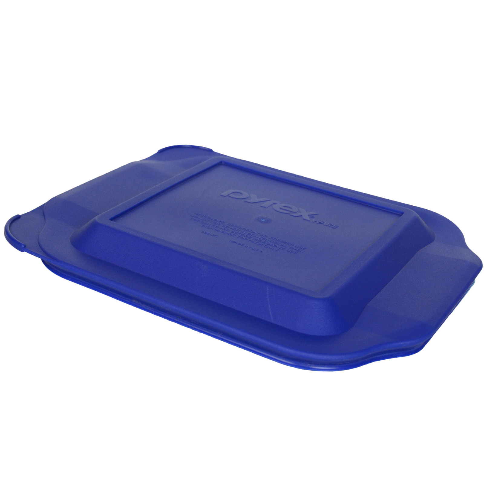Pyrex 222-PC Square 8" x 8" 2 Quart Storage Container Baking Dish Lid Blue New gallery