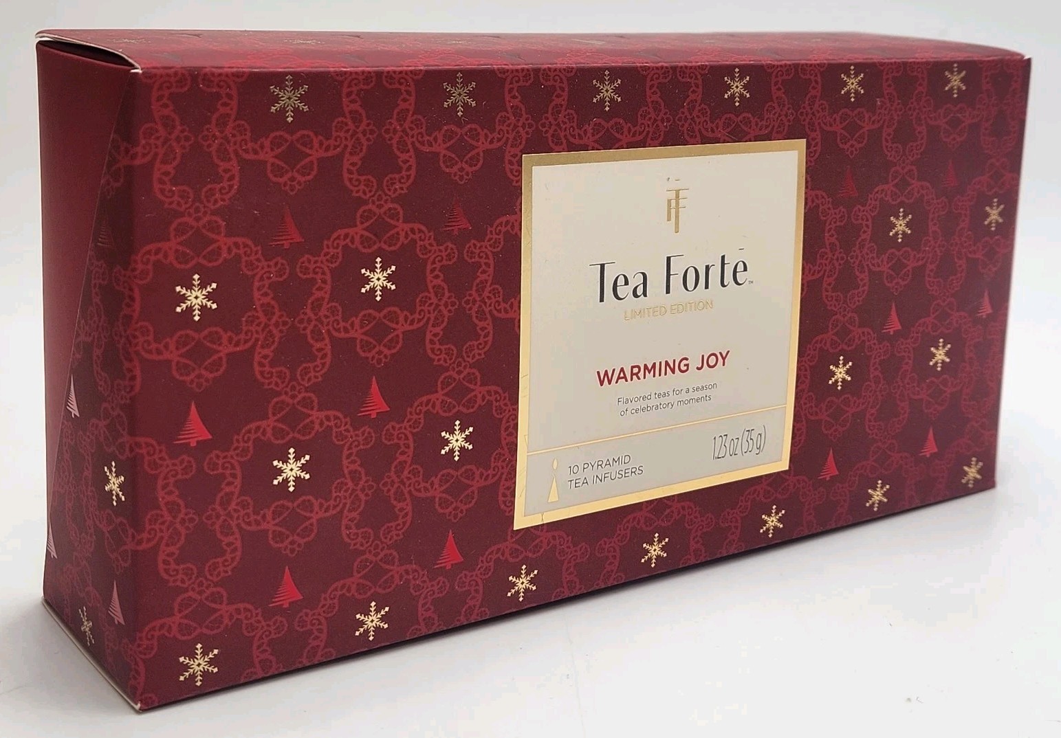 Tea Forte 10 Handcrafted Pyramid Tea Infusers Warming Joy W/ Presentation Box gallery