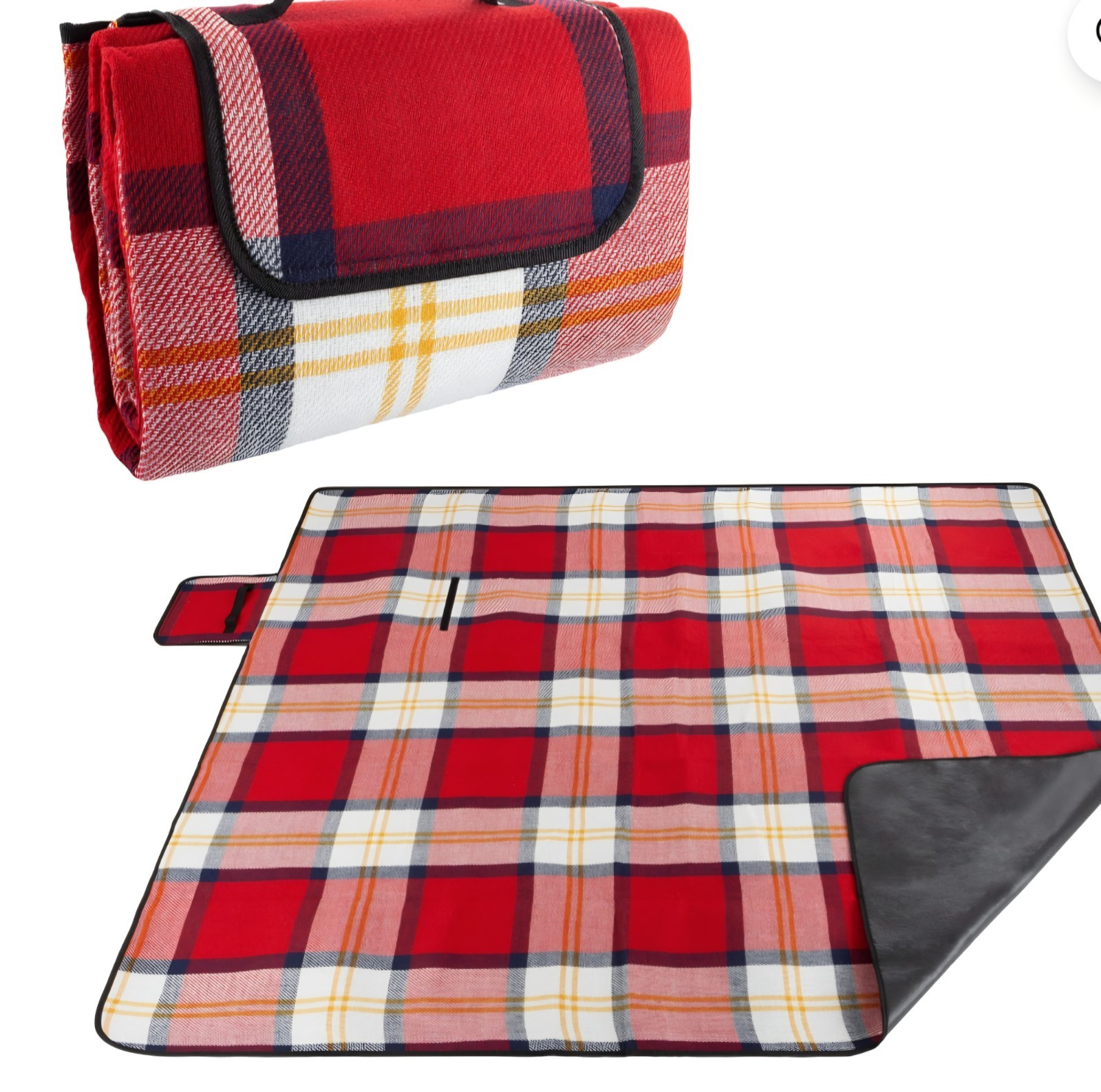 WakemanOutdoor Picnic Blanket- Oversized Beach Mat with Foam Padding-Waterproof gallery