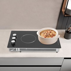 Knob Control 90 Min Timer Electric 1100w Cooktop Embedded Cooktops For Home