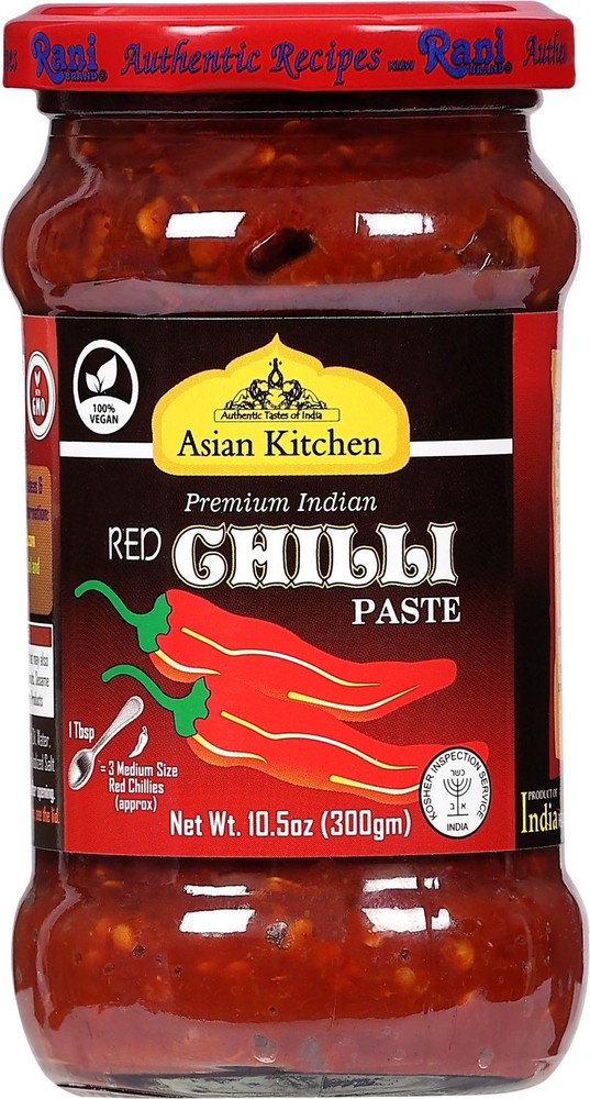 Asian Kitchen Red Chilli Cooking Paste 10.58oz (300g) Glass Jar