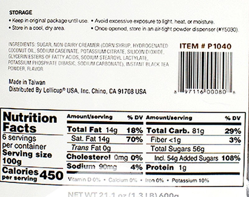 Tea Zone Milk Tea Premium Powder Mix Boba Bubble Tea 1.32 Lbs. gallery