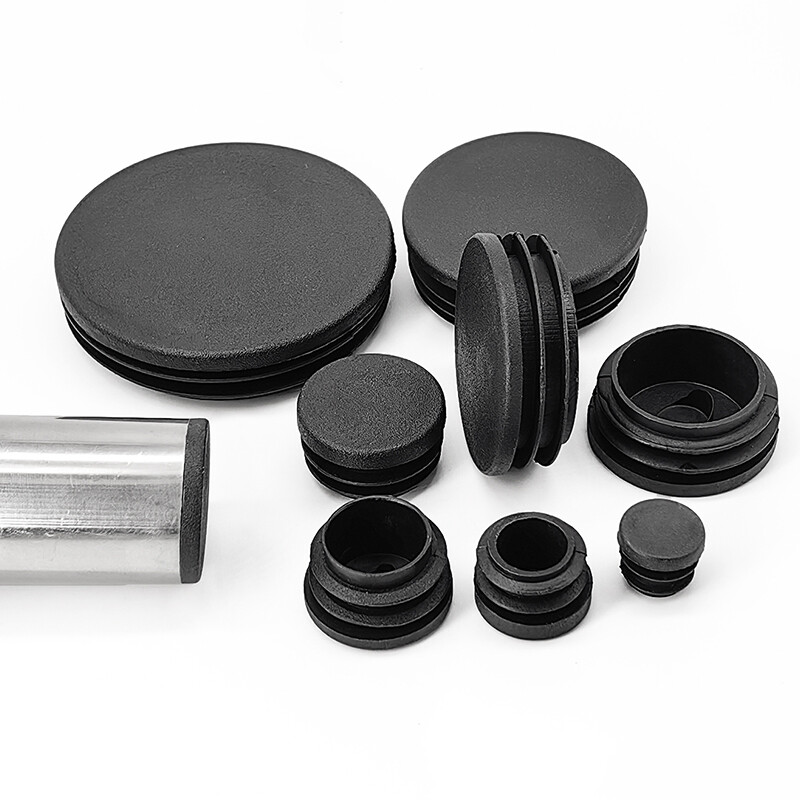 Round Tube Inserts Plastic End Caps Bungs Blanking Furniture Table & Chair Feet gallery