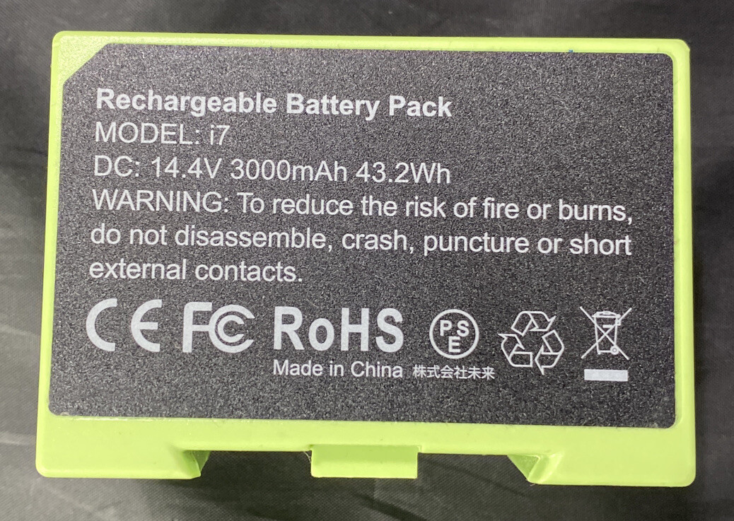 New i7 Replacement Battery Pack For iRobot Roomba DC: 14.4V 3000mAh 43.2Wh gallery