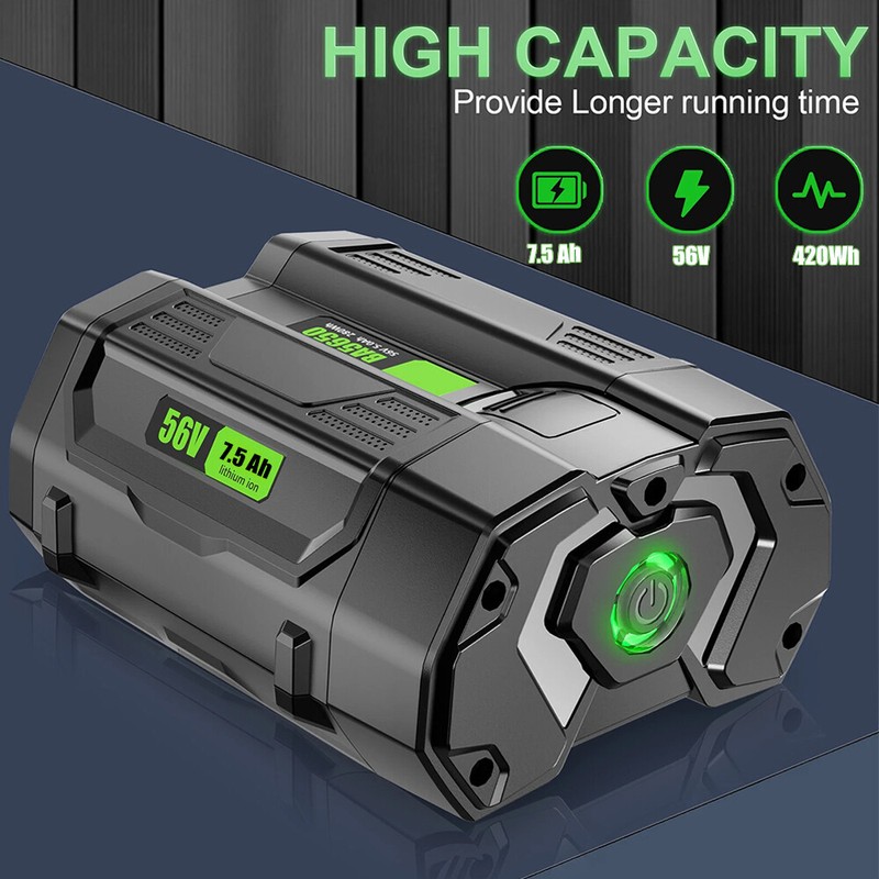 NEW 7500mAh BA2240 Lithium Battery For EGO 56Volt BA2800T BA1400 LBX6000 LB5800 gallery