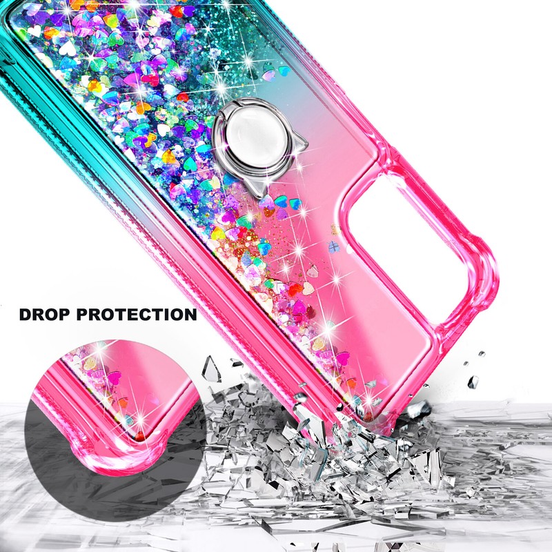 For GABB PHONE 4 PRO Case Liquid Glitter Phone Cover w/ Tempered Glass & Lanyard gallery