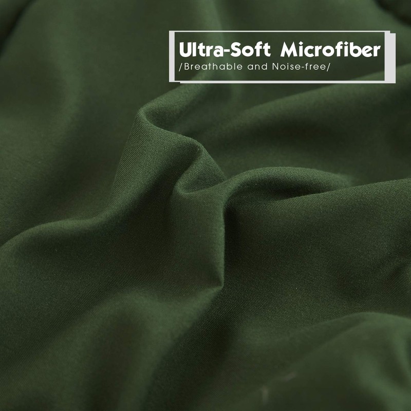 HIG 3pc Green King Size Comforter Set -All Season Reversible Down Alternative gallery