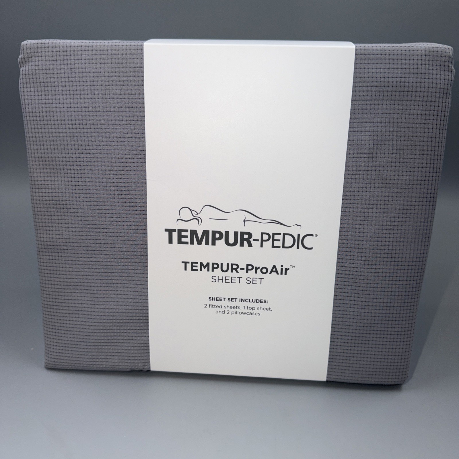 Tempur-pedic TEMPUR ProAir Sheet Set Cool Gray, Split King, New gallery