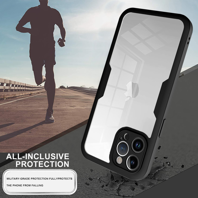 For iPhone 17 Pro Max Air 16 15 Pro Shockproof Clear Screen Protector Hard Case gallery