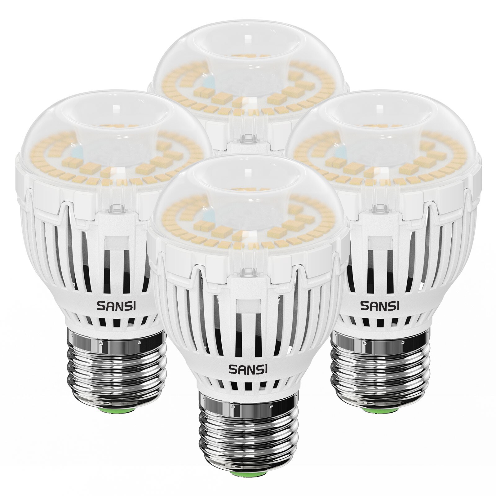 4-Pack 100W Equiv. LED Light Bulbs 5000K A15 1600LM 12W E26 Light Bulbs For Home gallery