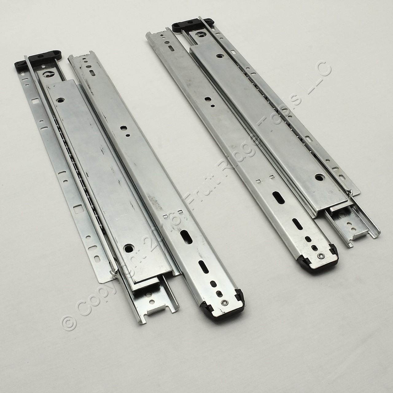 Glide Rite 16" Side Mount Heavy Duty Full 150-lb Extension Drawer Slides 1-pair gallery