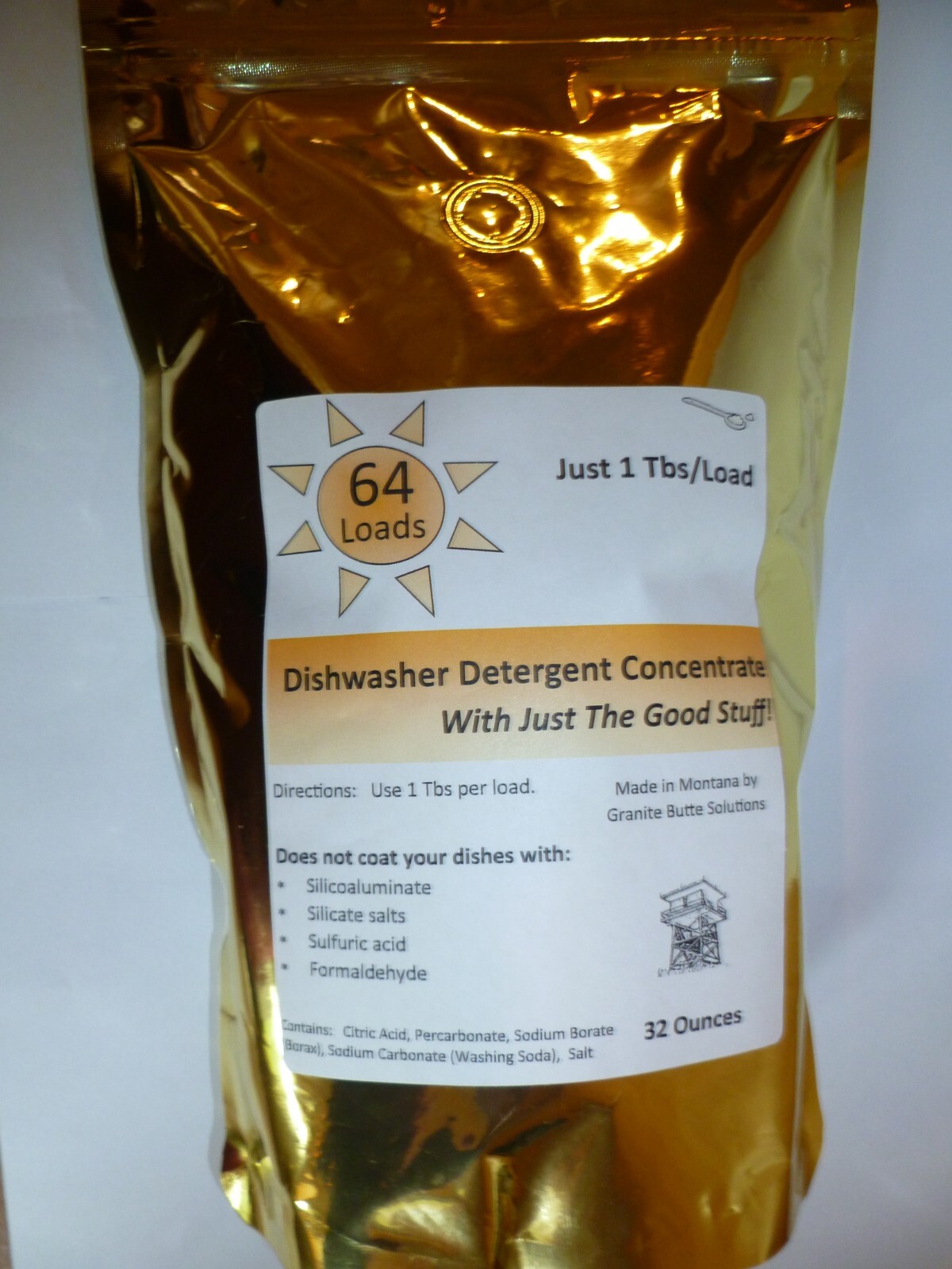 Dishwasher Detergent Soap -Natural -Fights Stains - 64 Loads gallery