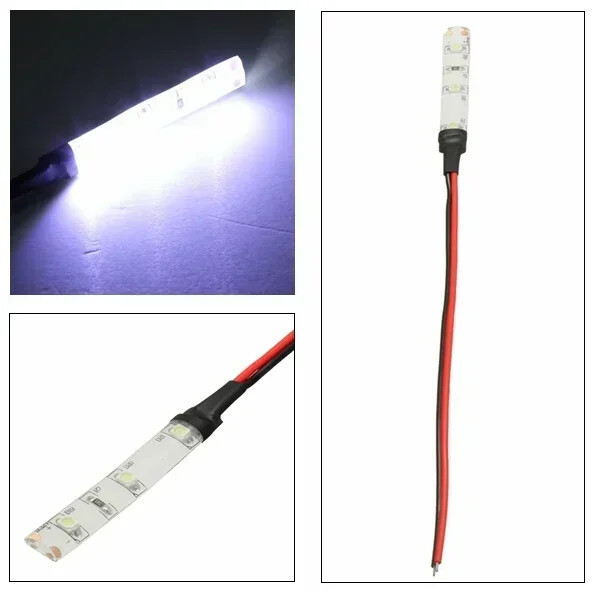 12V 3LED 3528 SMD IP65 Waterproof LED Strip Light Flexible Lamp for Auto US gallery