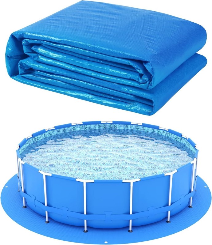 Durable 10 Ft Round Swimming Pool Ground Fabric - Puncture-Resistant Protector gallery