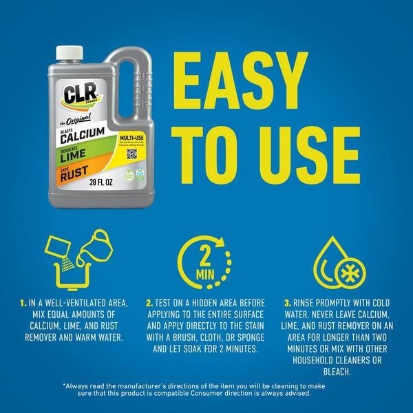 CLR 28 oz. Calcium, Lime and Rust Remover (2-Pack )EPA Safer Choice, bleach free gallery