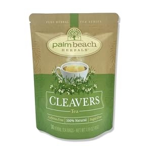 Palm Beach Herbs Cleavers Tea - Cleavers Herb for Lymphatic, Urinary and gallery