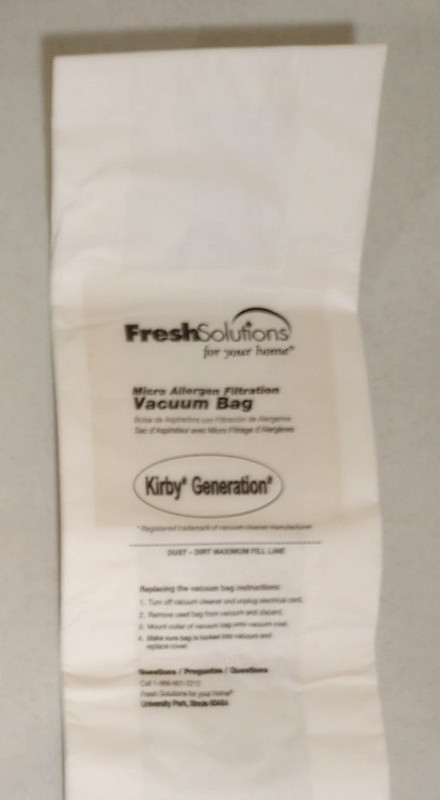 2 Fresh Solutions Peak Performance Filter Vacuum Bags, fits All Kirby Generation gallery