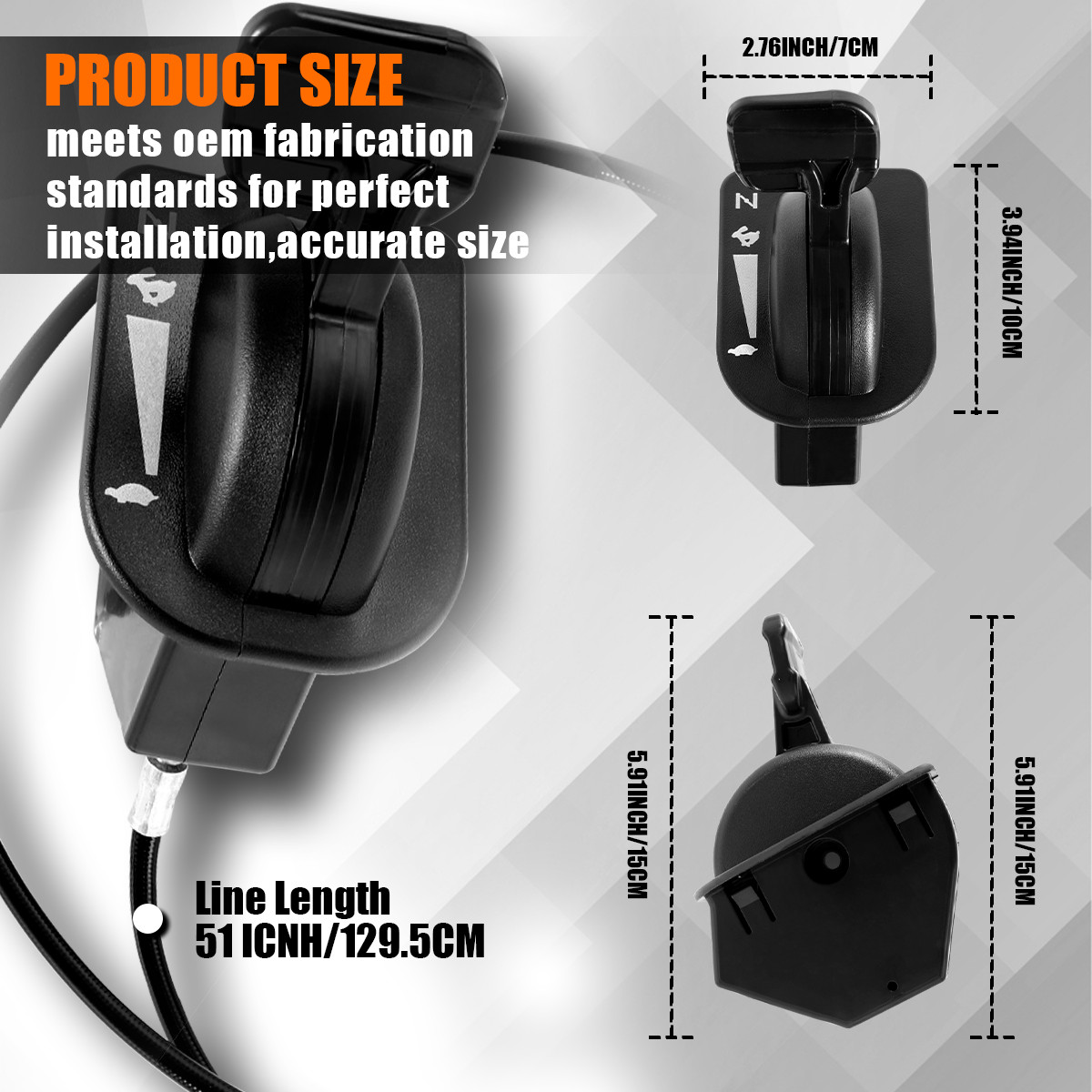 Lawn Mower Throttle Cable for Cub Cadet ZT1-42 ZT1-46 ZT1-50 ZT1-54 ZT2-60 gallery