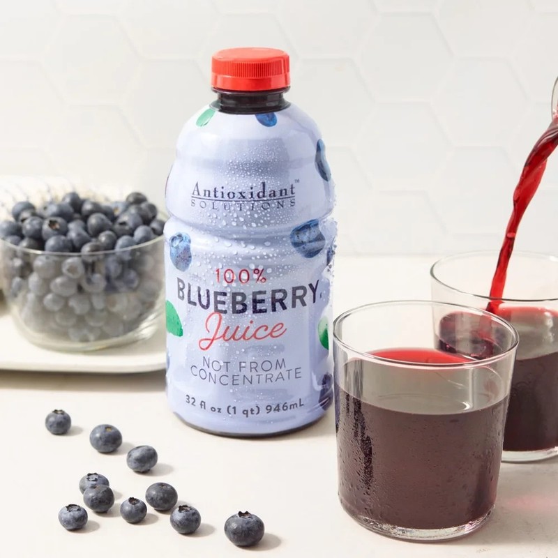 (2 pack) Antioxidant Solutions 100% Blueberry Juice Not from Concentrate... gallery