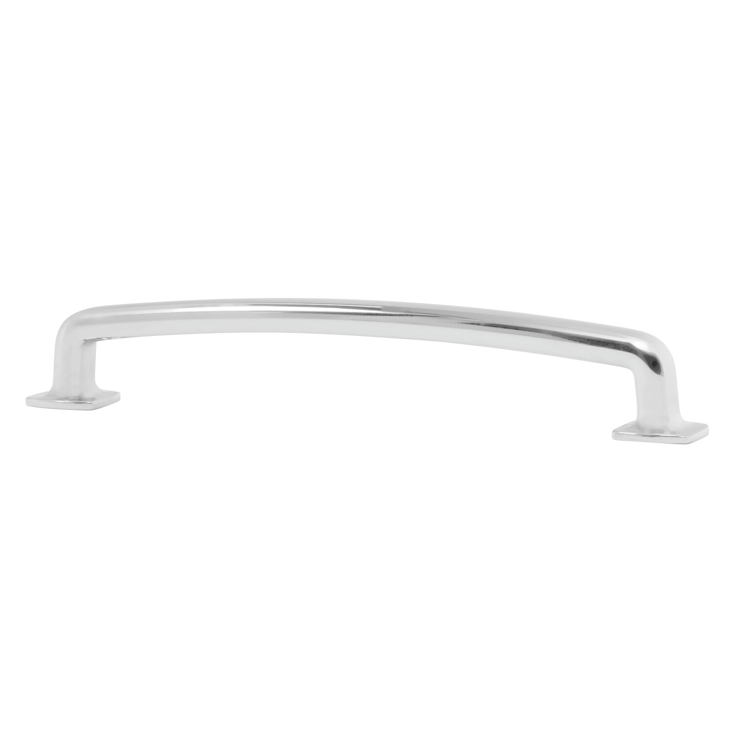 Industrial Style 6-5/16 In Hole Centers Polished Nickel Cabinet Pull ROKH368160N gallery
